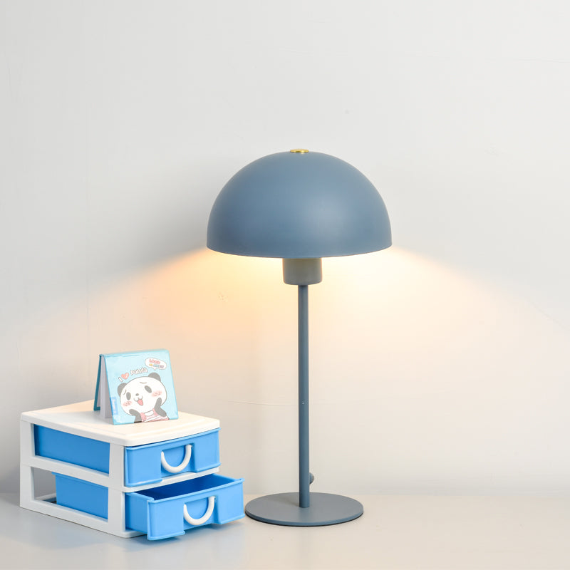 Macaron Simple Umbrella Desk Light 1 Head Metal LED Desk Lamp for Child Bedroom