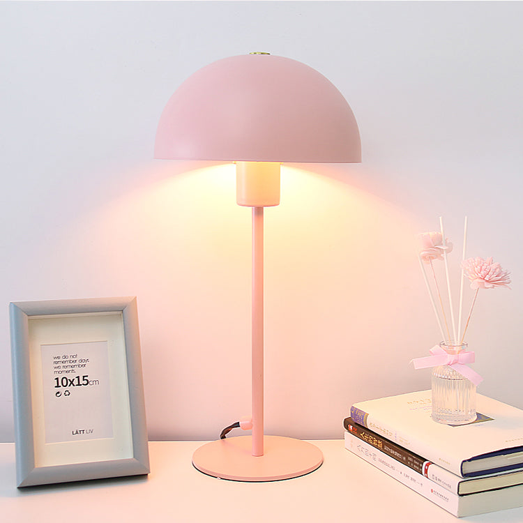 Macaron Simple Umbrella Desk Light 1 Head Metal LED Desk Lamp for Child Bedroom