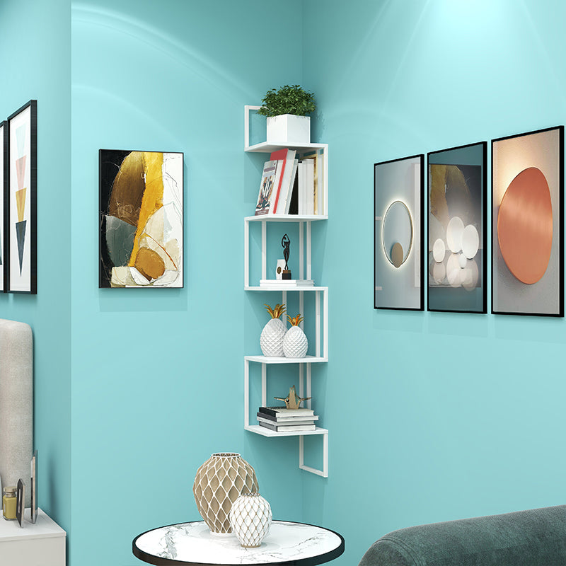 Wall Mounted Bookcase Contemporary Style Bookshelf for Office Home
