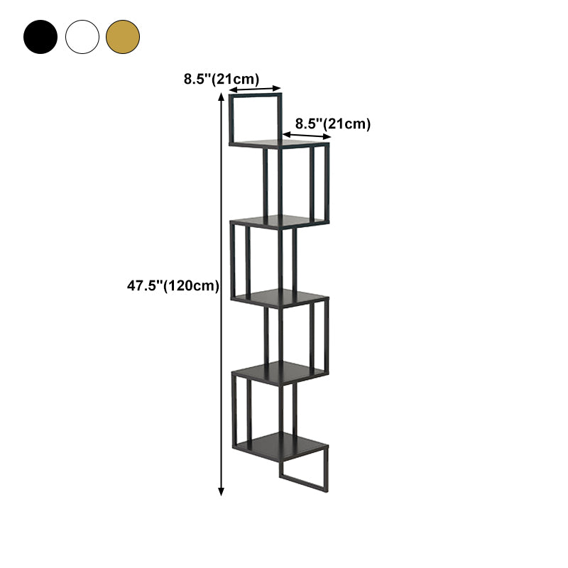 Wall Mounted Bookcase Contemporary Style Bookshelf for Office Home