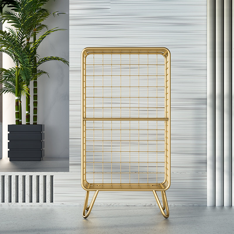 Modern Style Bookshelf Standard Vertical Closed Back Metal Bookcase