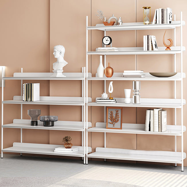 Contemporary Metal Etagere Bookshelf Open Office and Living Room Bookcase