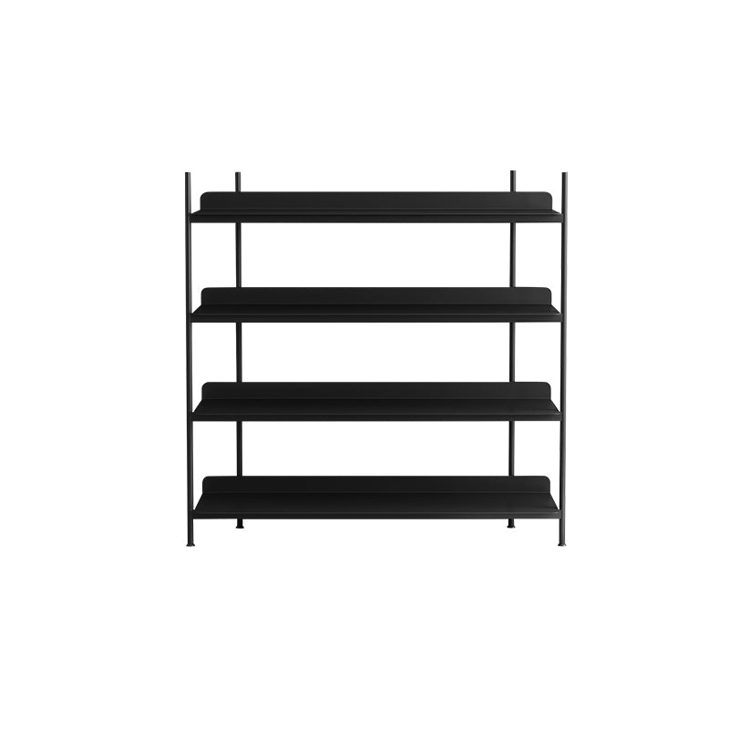 Contemporary Metal Etagere Bookshelf Open Office and Living Room Bookcase