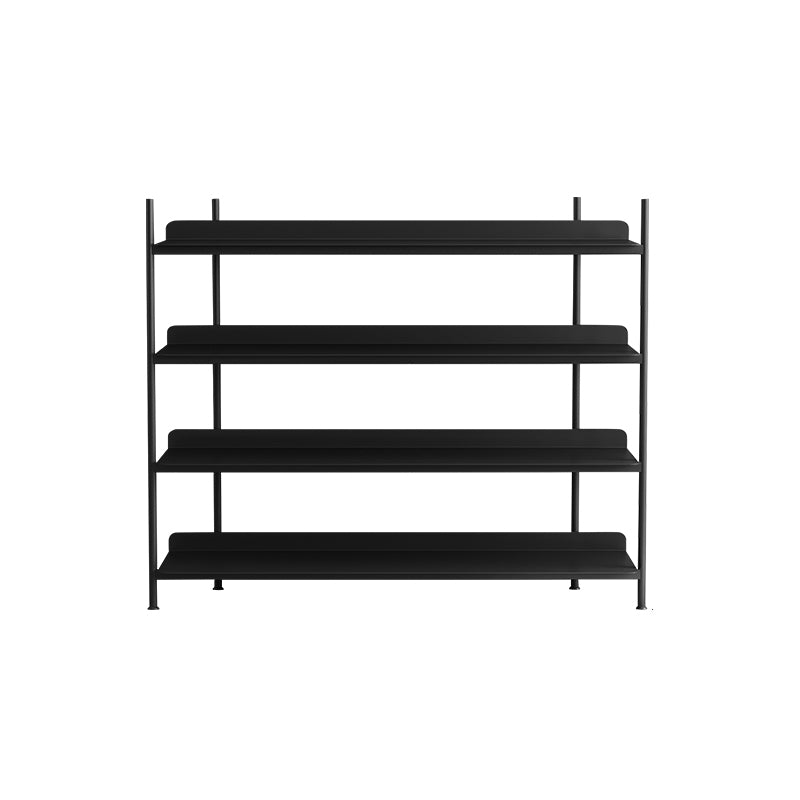 Contemporary Metal Etagere Bookshelf Open Office and Living Room Bookcase
