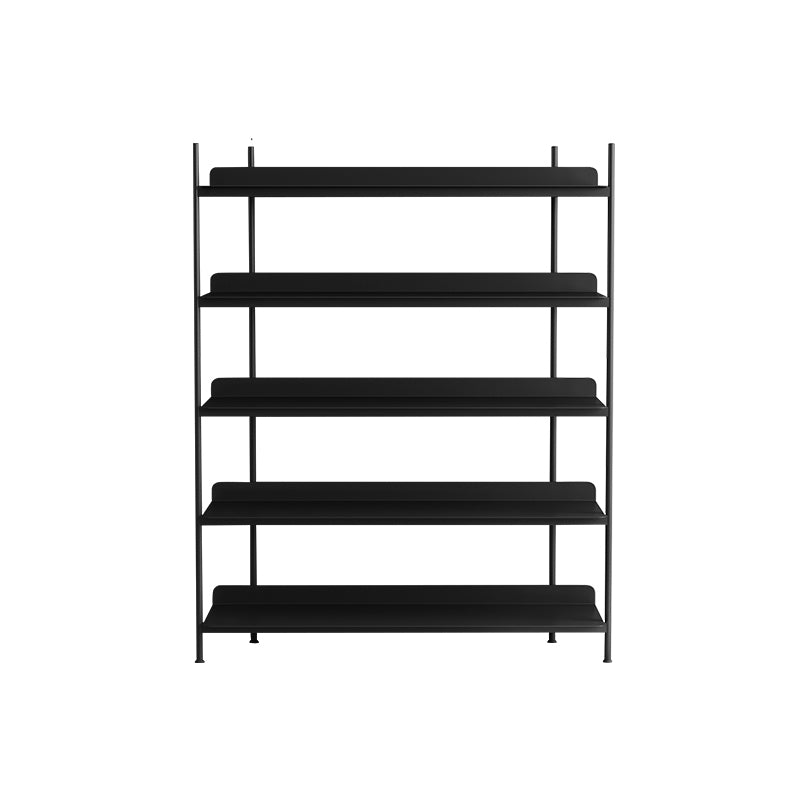 Contemporary Metal Etagere Bookshelf Open Office and Living Room Bookcase