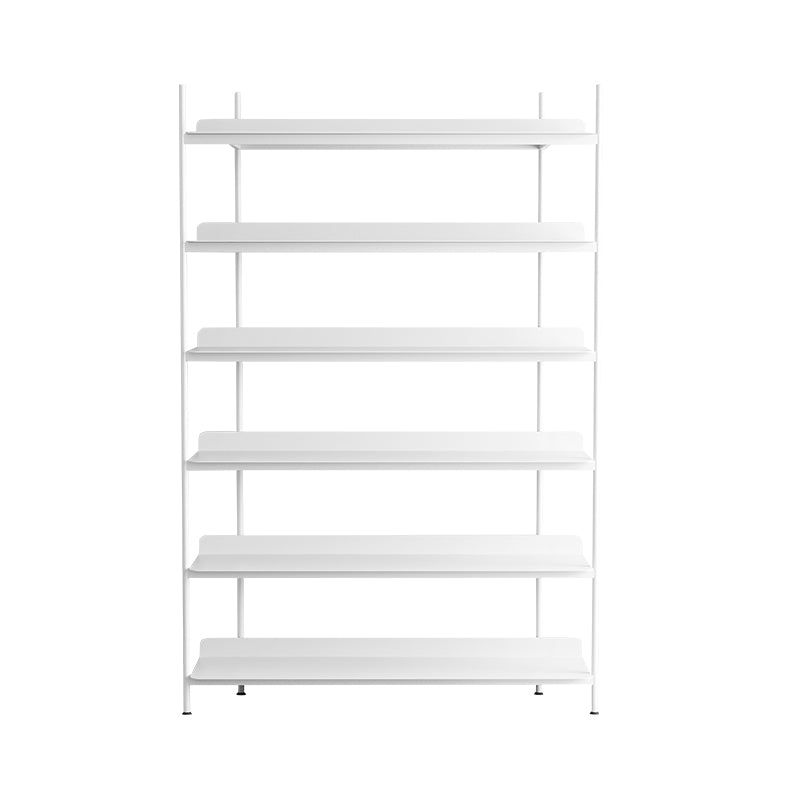 Contemporary Metal Etagere Bookshelf Open Office and Living Room Bookcase