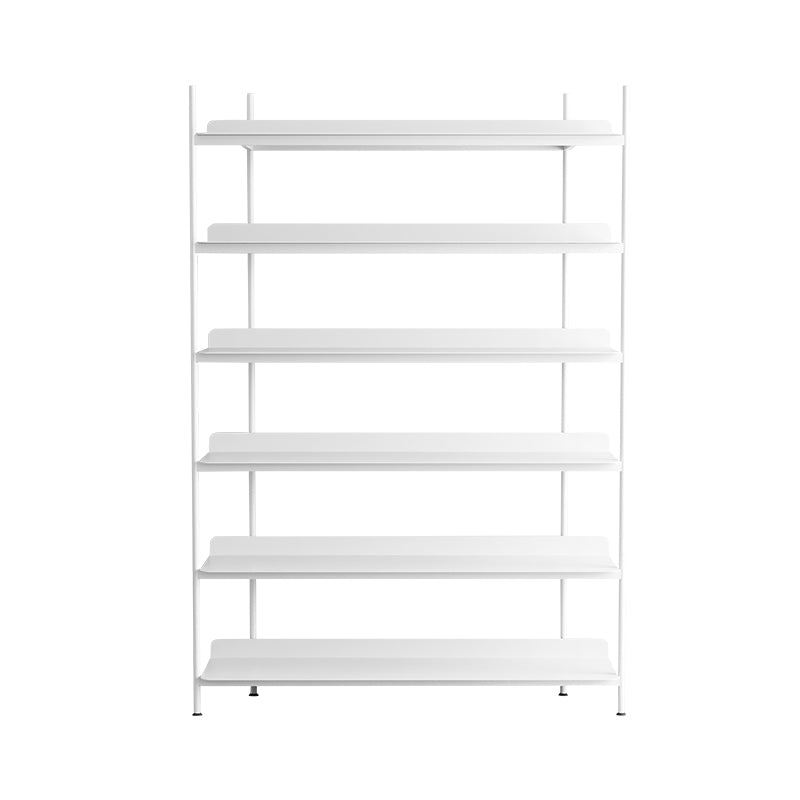 Contemporary Metal Etagere Bookshelf Open Office and Living Room Bookcase