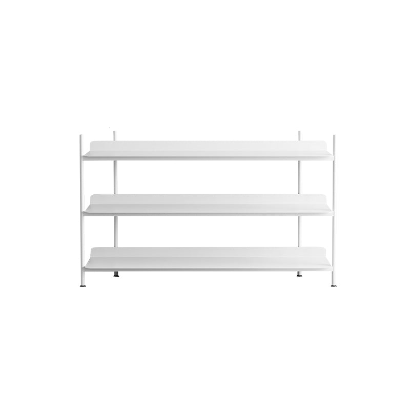 Contemporary Metal Etagere Bookshelf Open Office and Living Room Bookcase