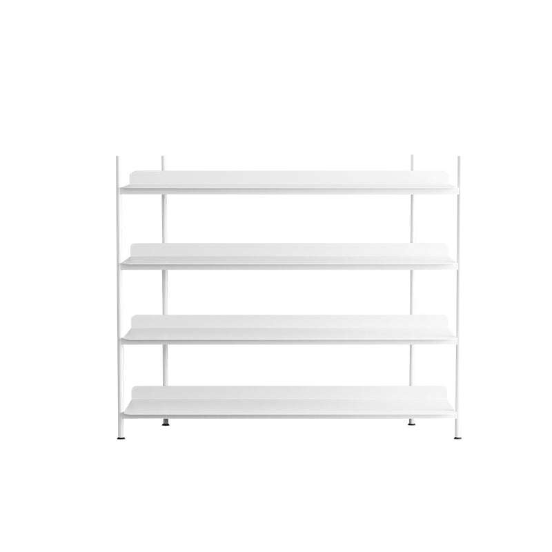 Contemporary Metal Etagere Bookshelf Open Office and Living Room Bookcase