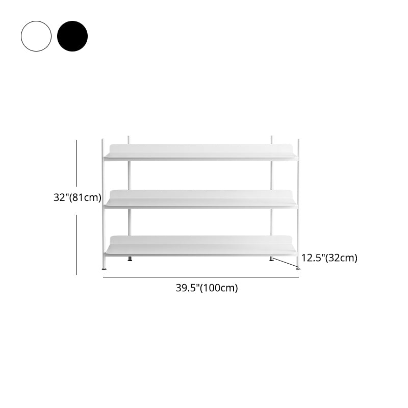 Contemporary Metal Etagere Bookshelf Open Office and Living Room Bookcase