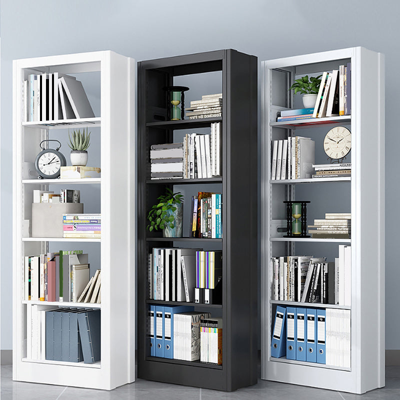 7 Shelf Metal Bookcase Contemporary Open Bookshelf for Home Office