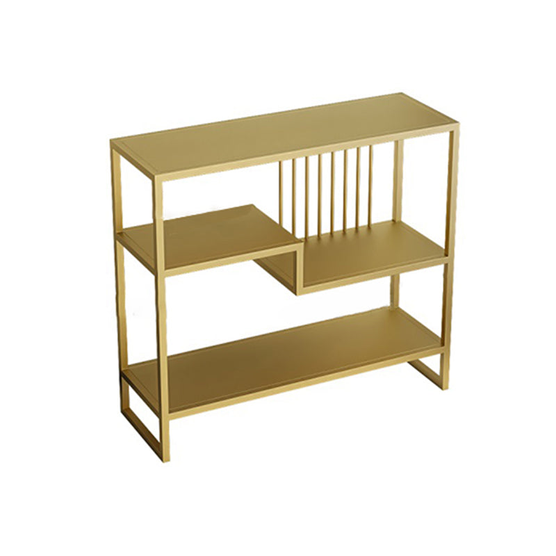 Modern Style Etagere Bookcase Open Back Metal Home Bookshelf