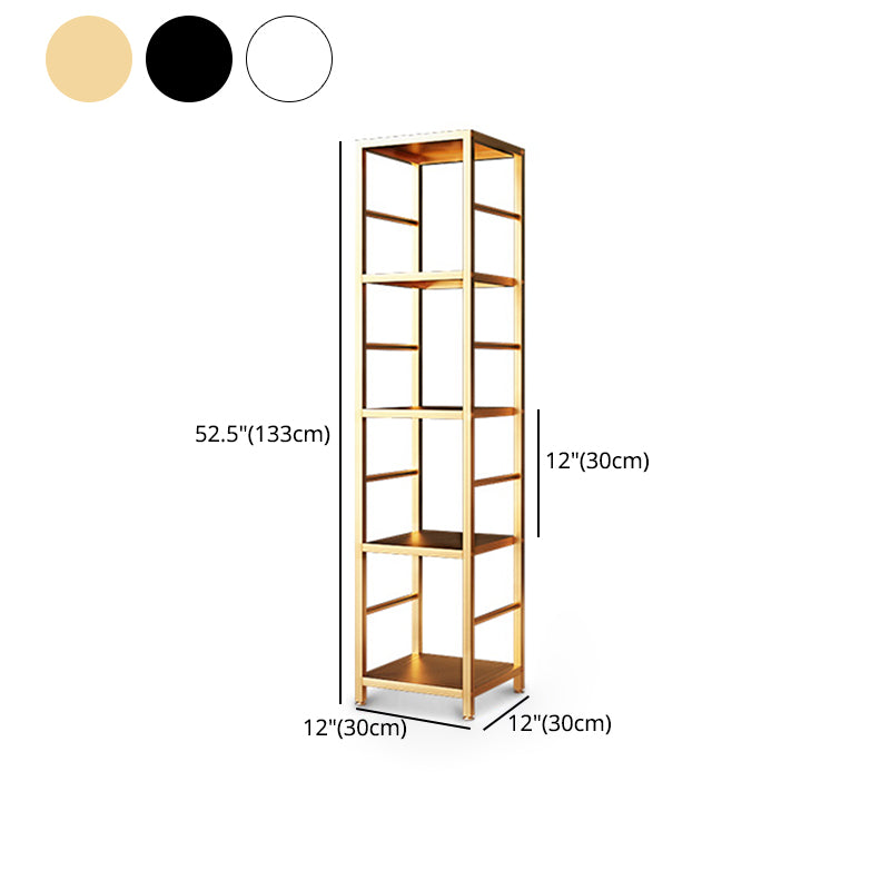 11.81"W Bookshelf Open Back Modern Style Bookcase for Home and Office