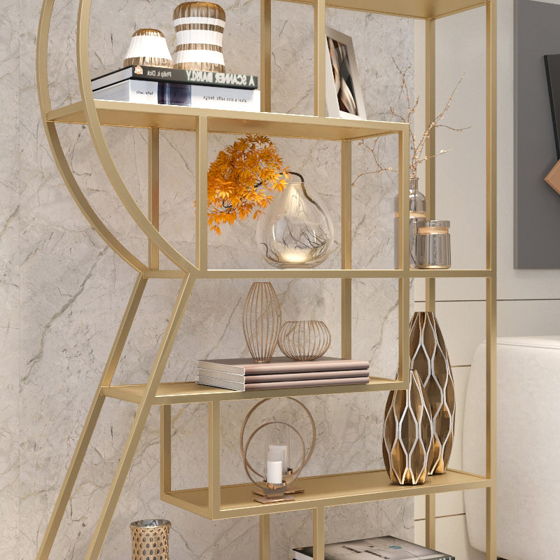 Urban Metal Etagere Bookshelf Vertical Open Bookcase for Home Office