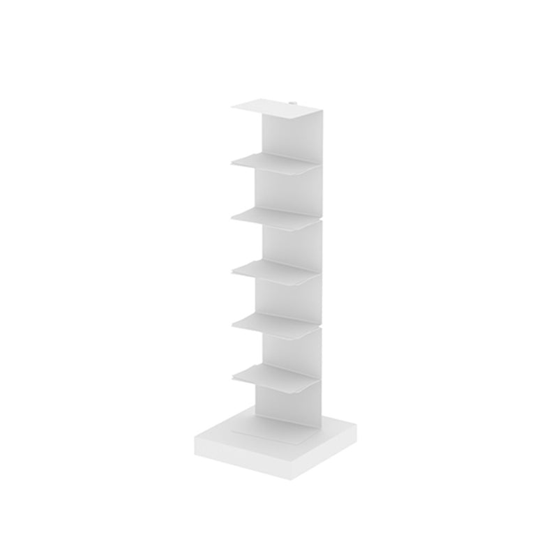 Modern Style Bookshelf Vertical Metal Closed Back Bookcase for Home