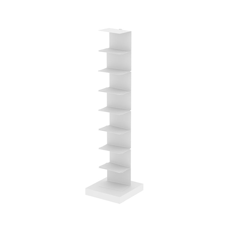 Modern Style Bookshelf Vertical Metal Closed Back Bookcase for Home