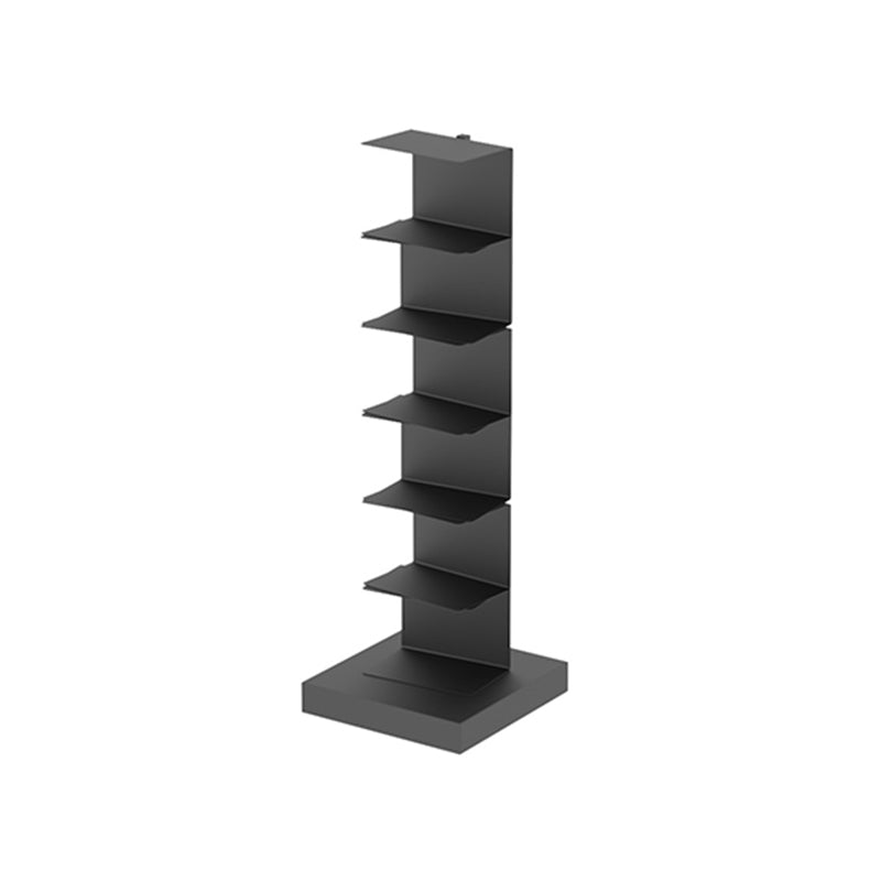 Modern Style Bookshelf Vertical Metal Closed Back Bookcase for Home