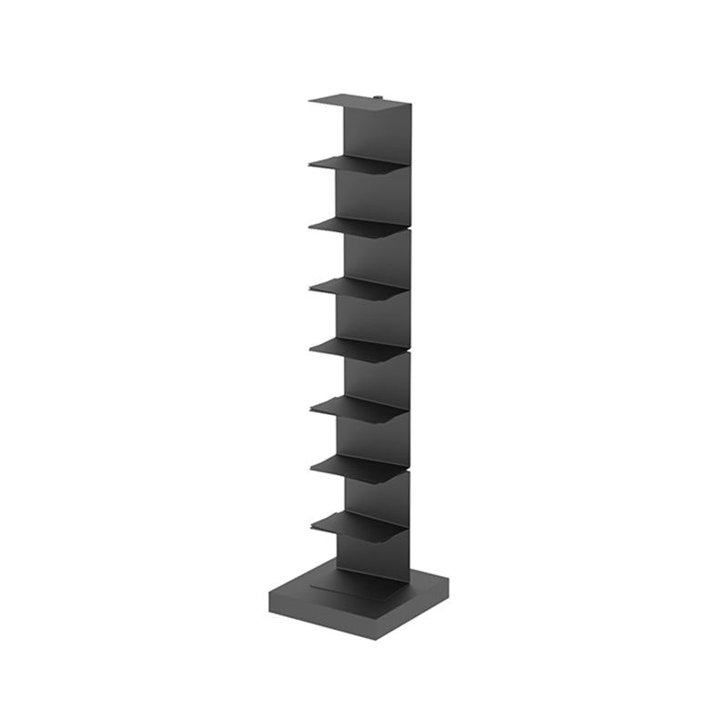 Modern Style Bookshelf Vertical Metal Closed Back Bookcase for Home