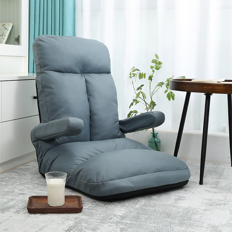 Faux Leather/Linen Chair 20.8 "L x 21.6"W x 25.9"H Convertible Chair