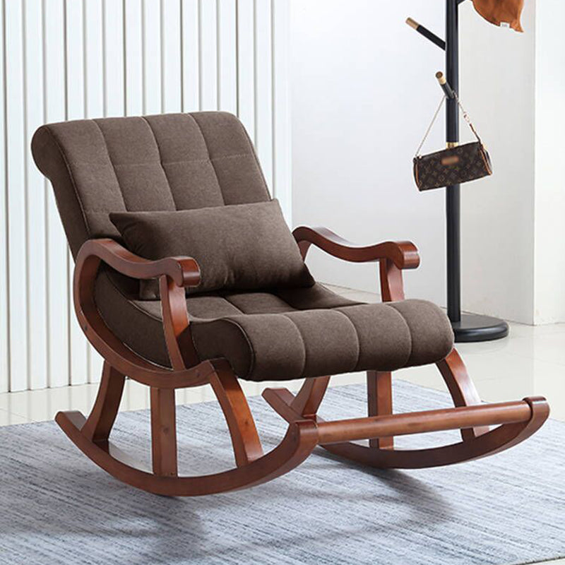 26.37" L x 49.21" W x 35.03" H Lounge Chair Solid Wood Accent Chair for Living Room