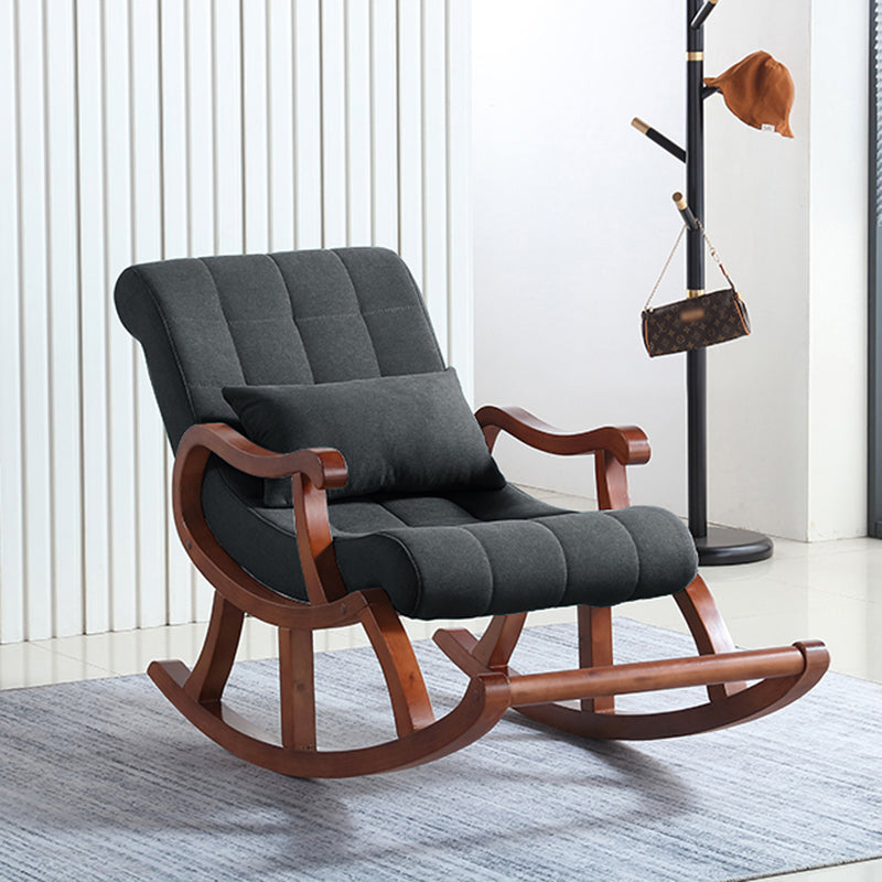 26.37" L x 49.21" W x 35.03" H Lounge Chair Solid Wood Accent Chair for Living Room