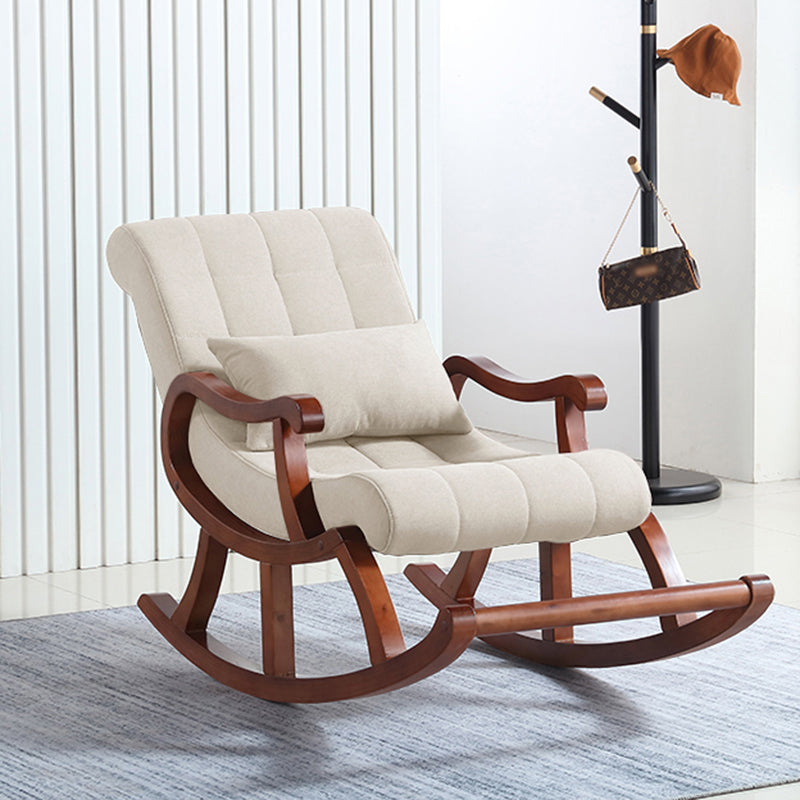26.37" L x 49.21" W x 35.03" H Lounge Chair Solid Wood Accent Chair for Living Room