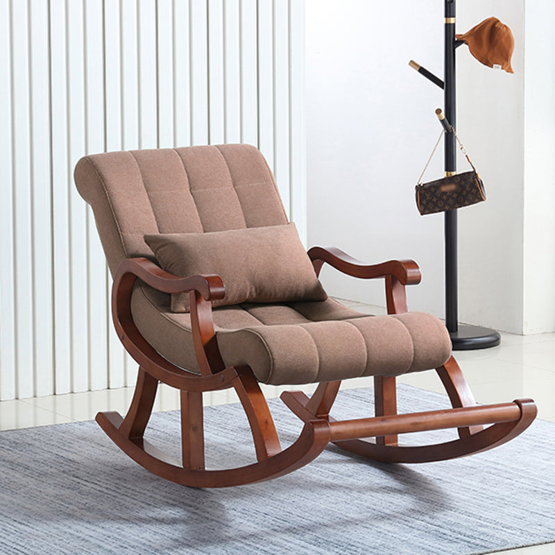 26.37" L x 49.21" W x 35.03" H Lounge Chair Solid Wood Accent Chair for Living Room