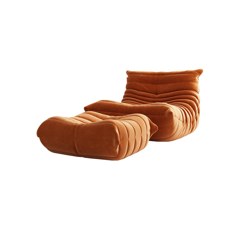 Fabric/Faux Leather Chair 33.4" L x  43.3" W x 30.3 " H Armless Chair for Living Room