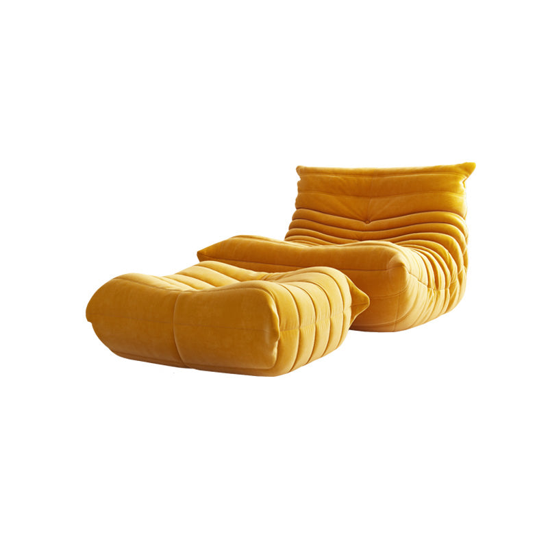 Fabric/Faux Leather Chair 33.4" L x  43.3" W x 30.3 " H Armless Chair for Living Room