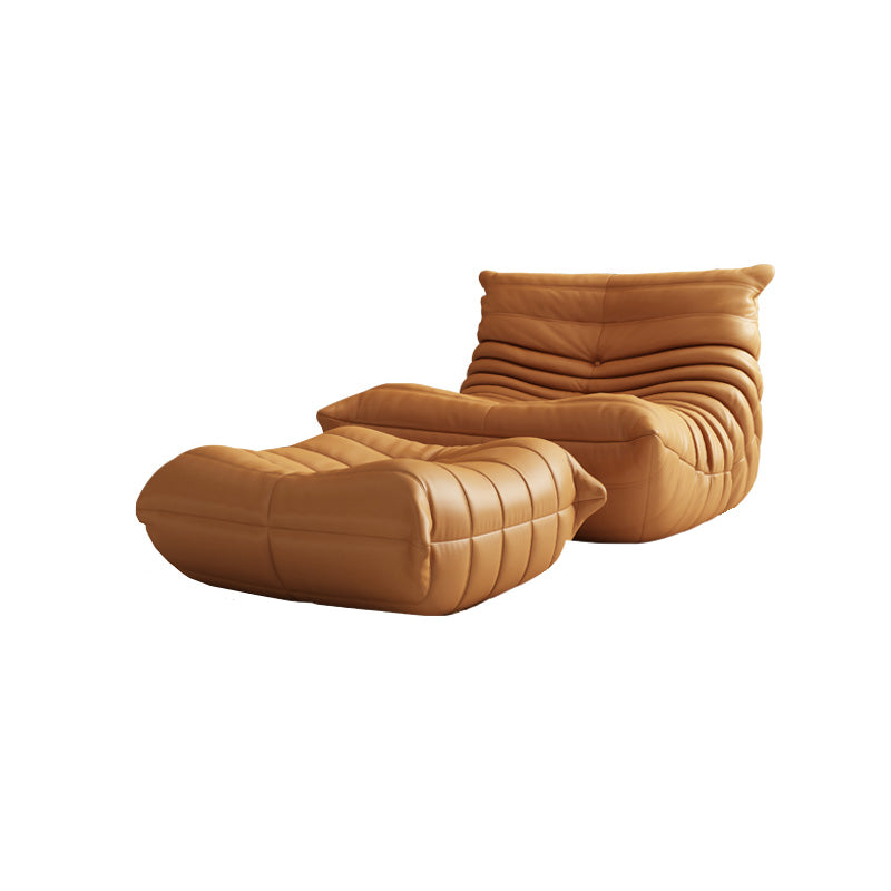 Fabric/Faux Leather Chair 33.4" L x  43.3" W x 30.3 " H Armless Chair for Living Room