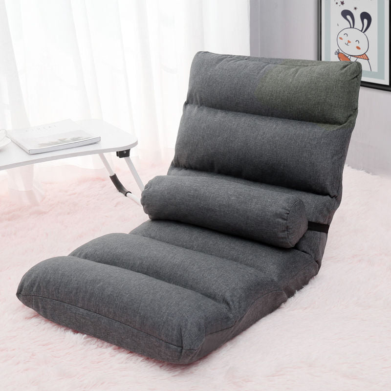 Fabric Slipper Chair 39.3" L x 21.6" W x 21.6" H Convertible Chair for Bedroom