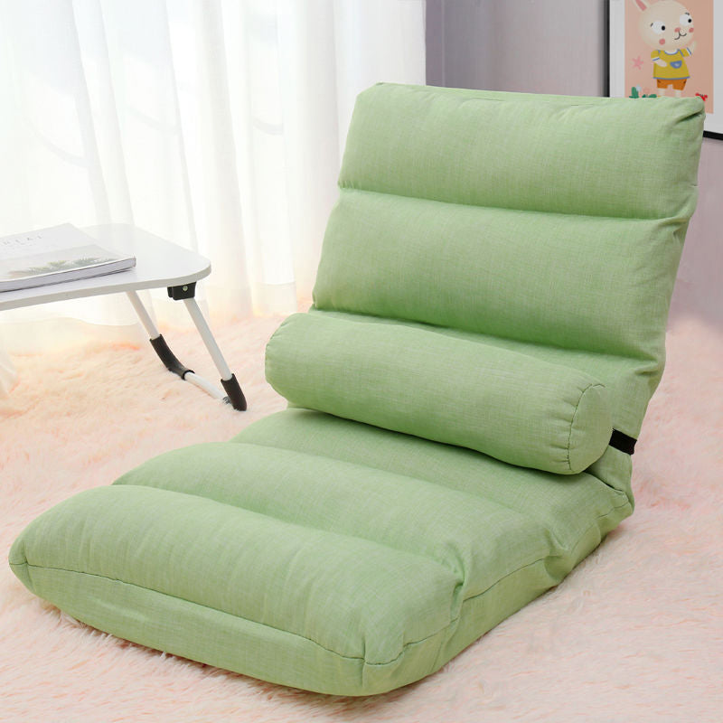 Fabric Slipper Chair 39.3" L x 21.6" W x 21.6" H Convertible Chair for Bedroom
