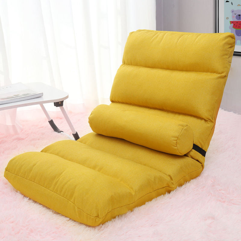 Fabric Slipper Chair 39.3" L x 21.6" W x 21.6" H Convertible Chair for Bedroom