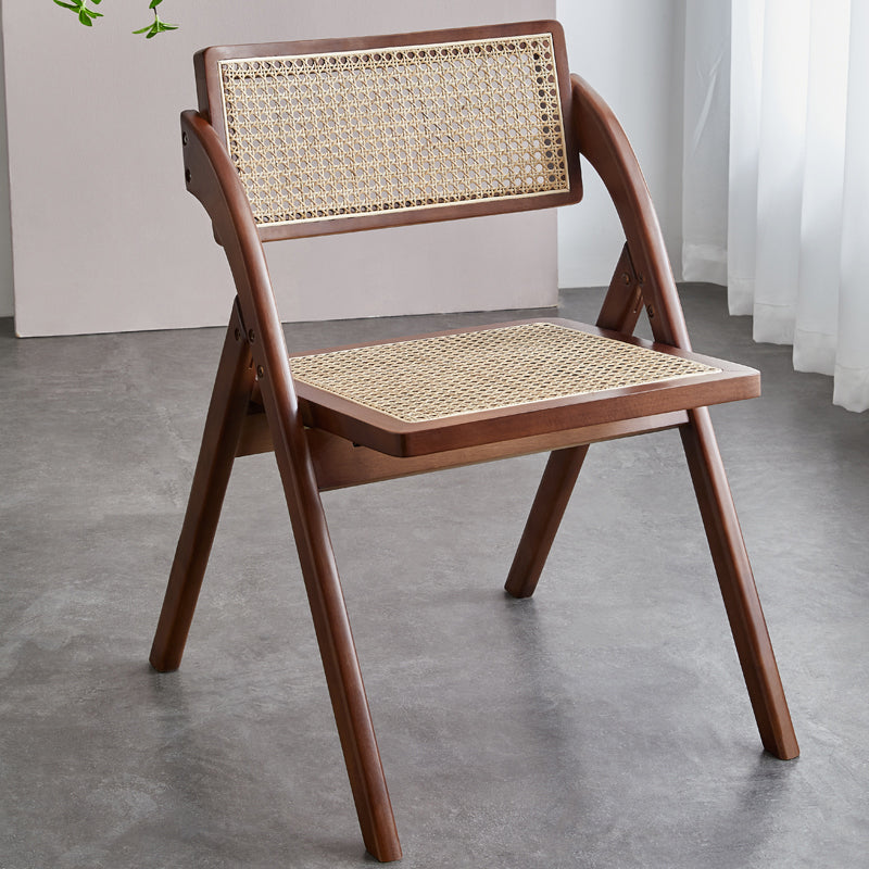 Slipper Accent Chair Wood Solid Wood Frame Armless for Living Room