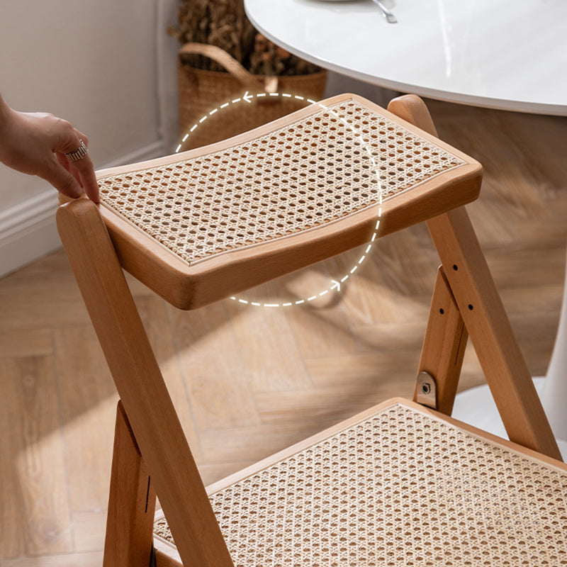 Slipper Accent Chair Wood Solid Wood Frame Armless for Living Room