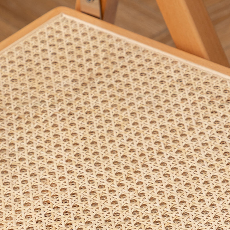 Slipper Accent Chair Wood Solid Wood Frame Armless for Living Room