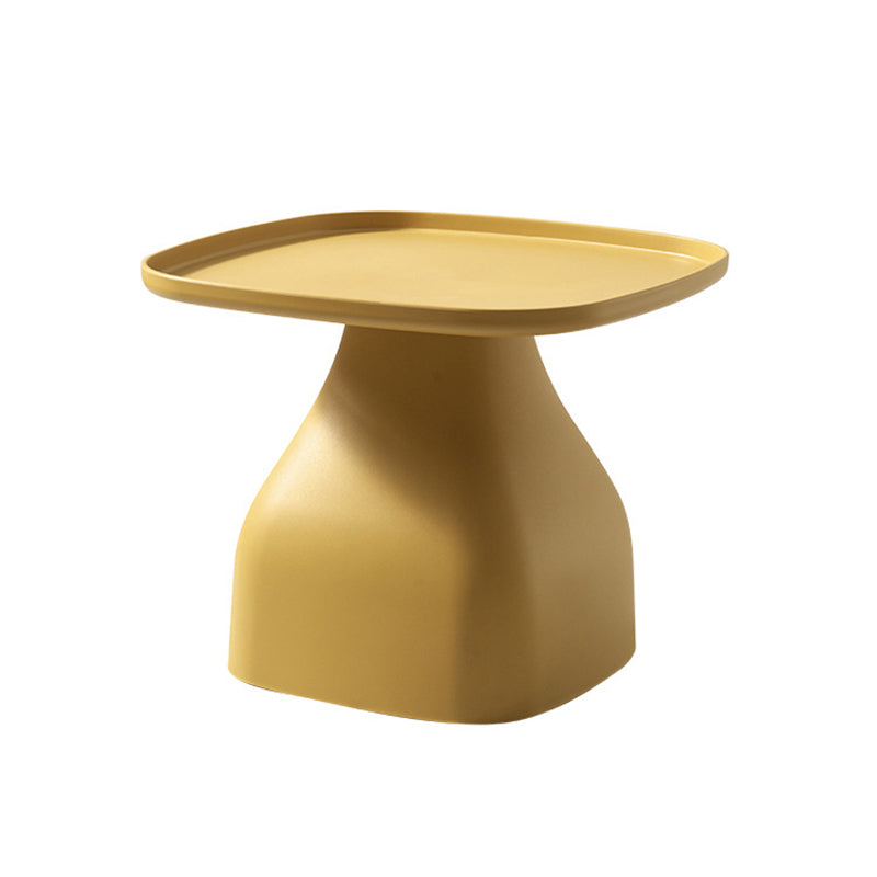 1 Single Modern Plastic Round Coffee Table Pedestal Cocktail Table