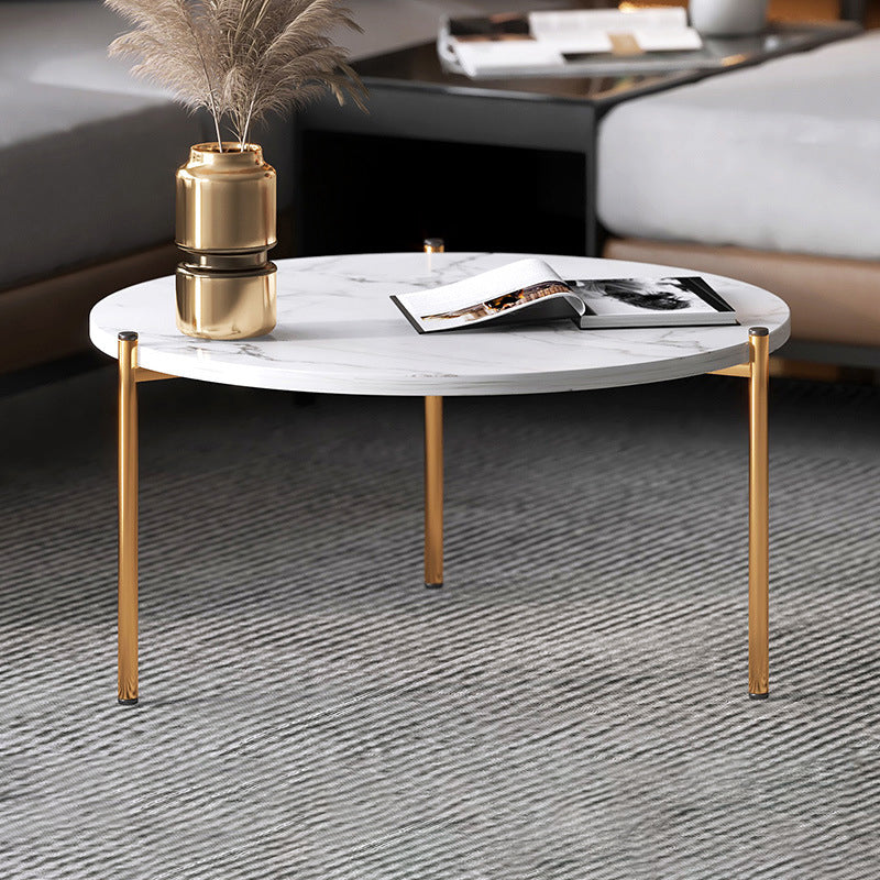 Round  Coffee Table  Contemporary 3 Legs  Cocktail Table for Home
