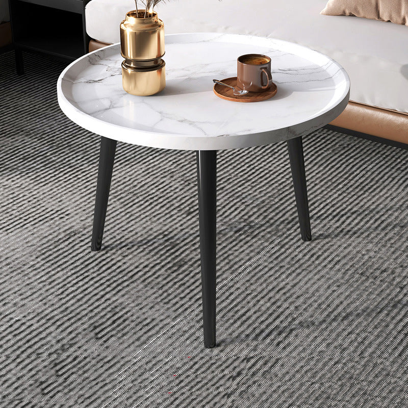 Modern Tray Top Coffee Table Wooden 3 Legs Cocktail Table for Home