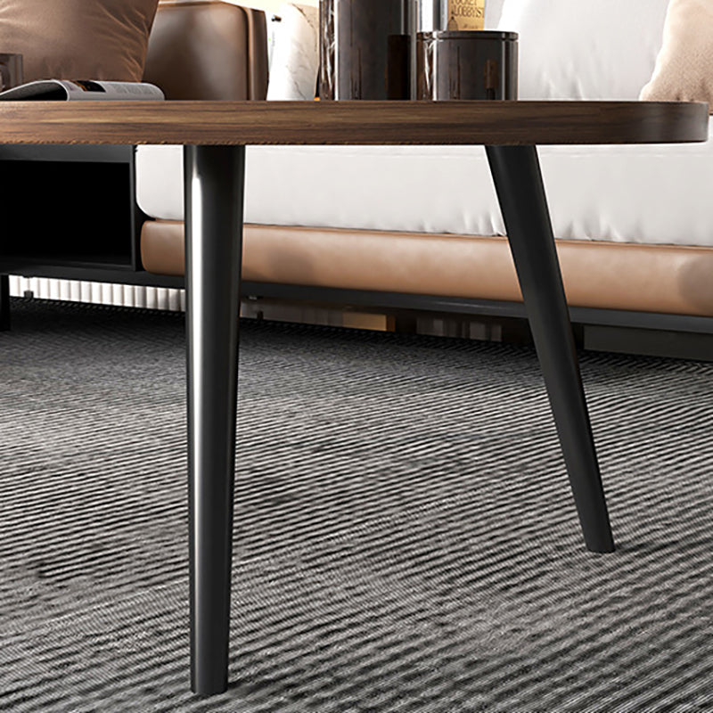 Modern Tray Top Coffee Table Wooden 3 Legs Cocktail Table for Home