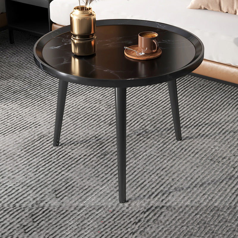 Modern Tray Top Coffee Table Wooden 3 Legs Cocktail Table for Home