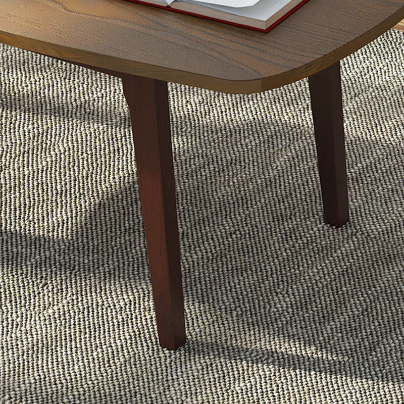 4 Legs Rectangular Coffee Table with Storage Rack Made of Wood