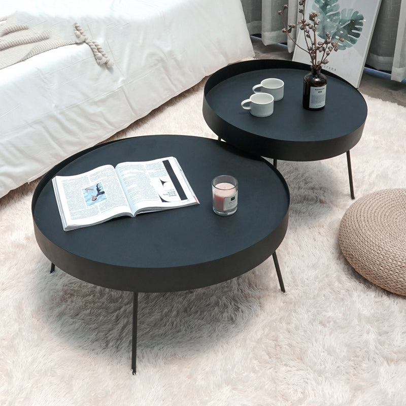 Geometric Metal Coffee Table Modern 4 Legs 15.7''/23.6''/31.5'' Cocktail Table