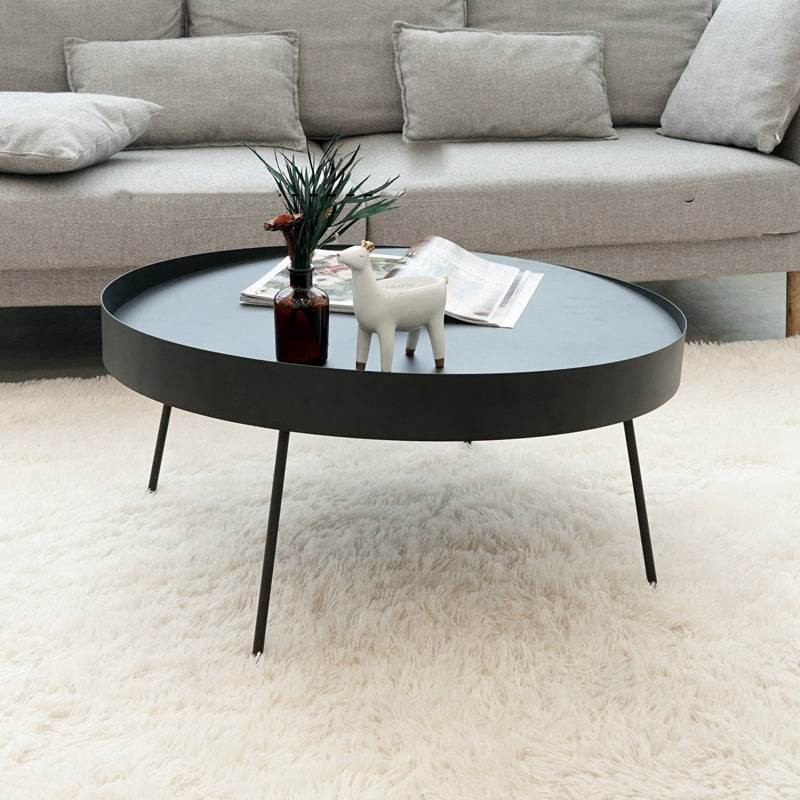 Geometric Metal Coffee Table Modern 4 Legs 15.7''/23.6''/31.5'' Cocktail Table
