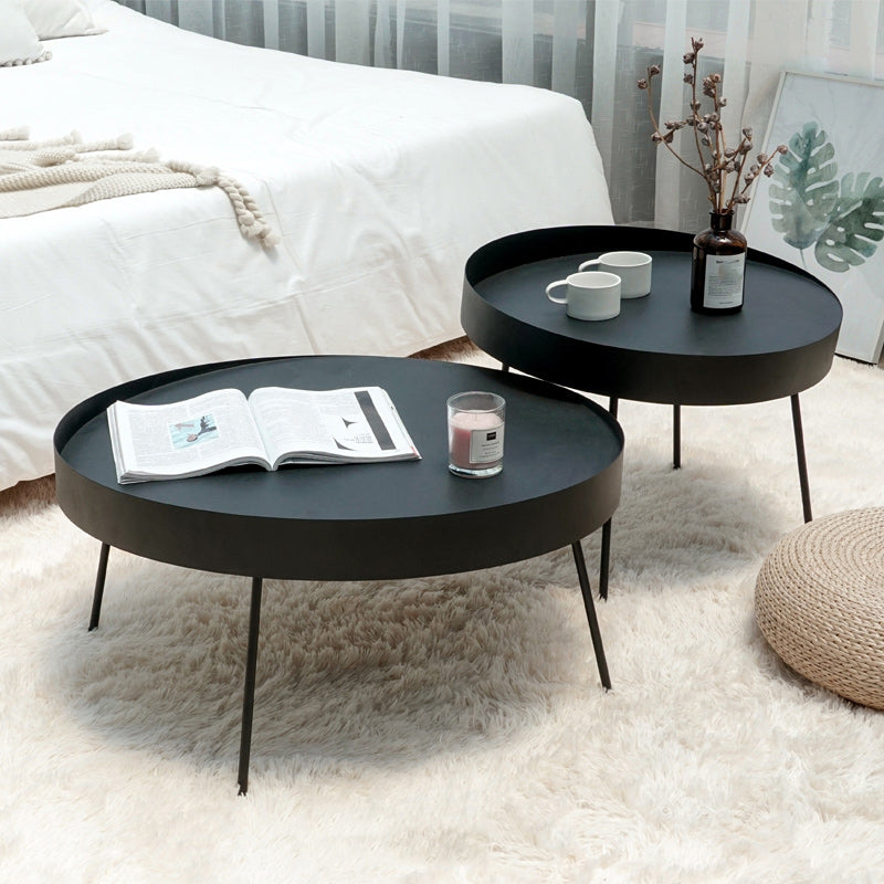 Geometric Metal Coffee Table Modern 4 Legs 15.7''/23.6''/31.5'' Cocktail Table
