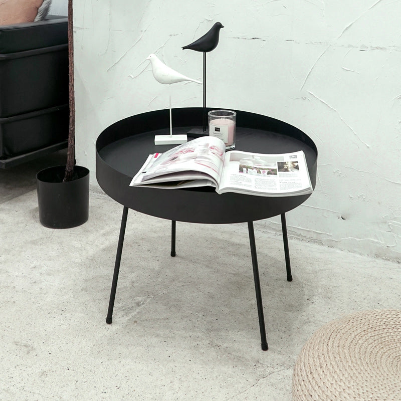 Geometric Metal Coffee Table Modern 4 Legs 15.7''/23.6''/31.5'' Cocktail Table