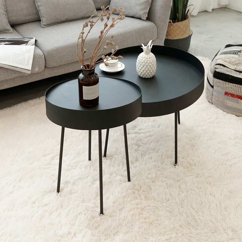 Geometric Metal Coffee Table Modern 4 Legs 15.7''/23.6''/31.5'' Cocktail Table