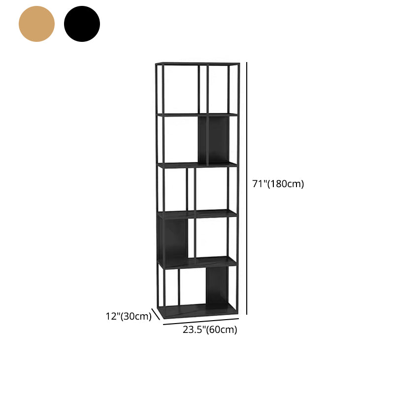 70.87"H Bookshelf Contemporary Style Open Back Bookcase for Home Office