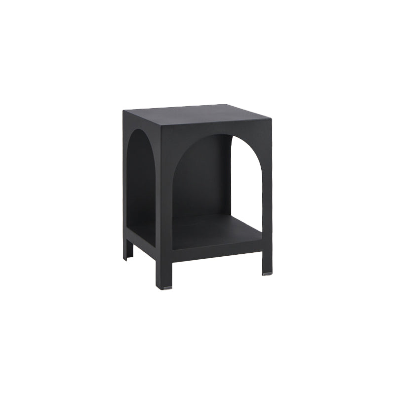 Modern Style Bookcase 13.78" Wide Metal Closed Back Bookshelf for Home