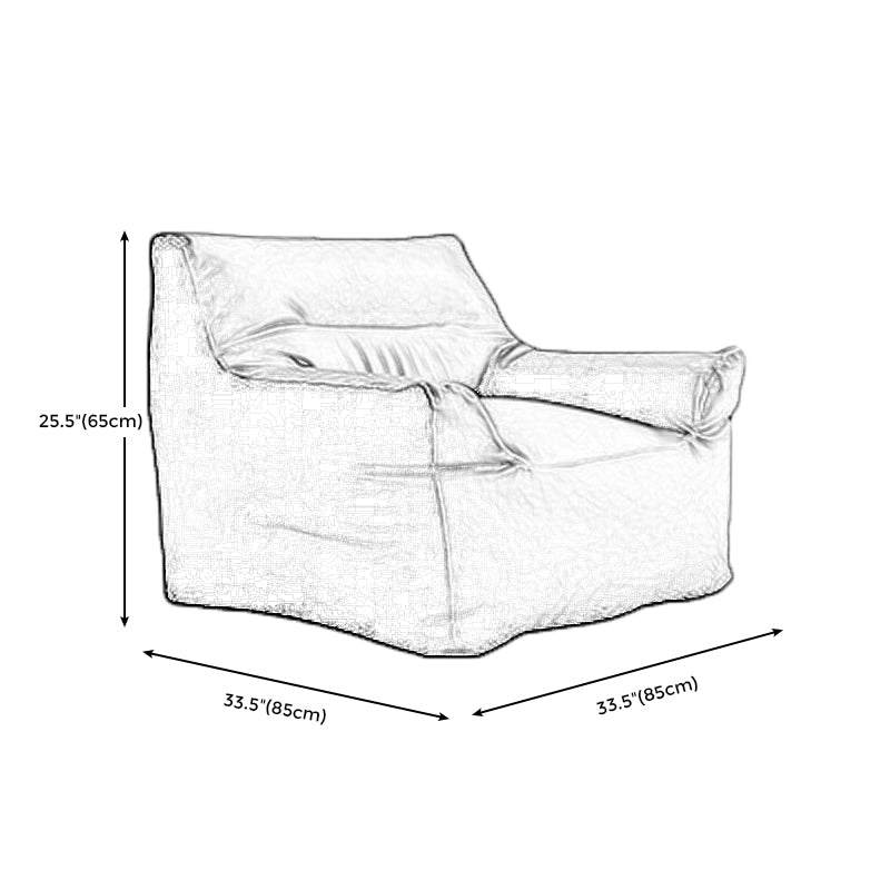 Pillow Top Arms Accent Armchair with Sewn Pillow Back for Living Room, Bedroom
